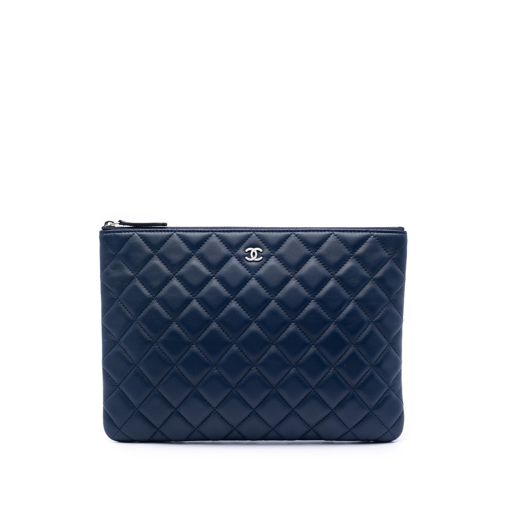 Pre-Loved Chanel Medium Quilted Lambskin O Case Clutch
